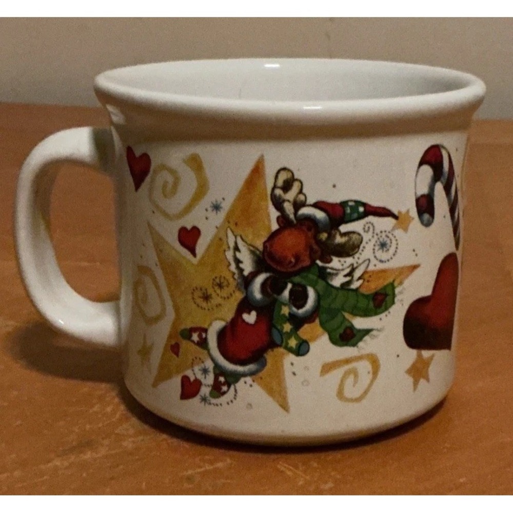 David‎ Wohlrab Santa Moose Christmas Coffee Tea Hot Cocoa Soup Mug Cup